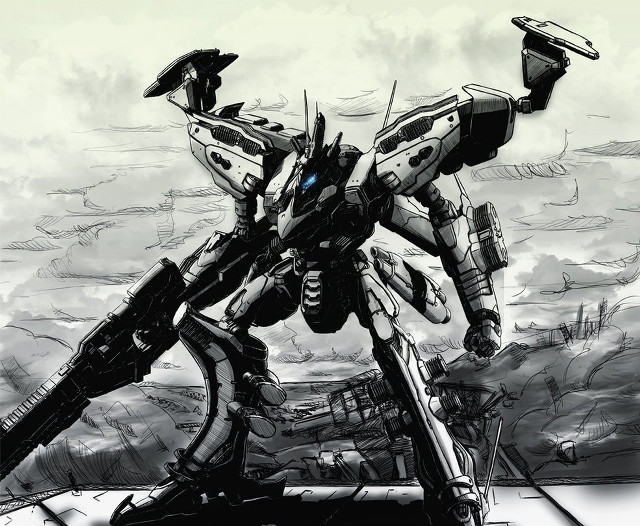 Robot sky drawing creature clouds free wallpaper - medium preview image