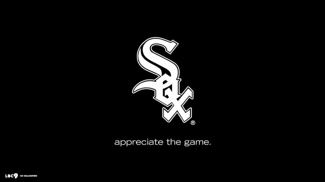 White sox logo black background free wallpaper - medium preview image