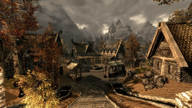 Village staircase well kept building free wallpaper - medium preview image