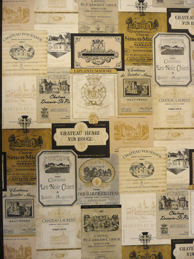 Wine bottle wall labels various #3 free wallpaper - medium preview image