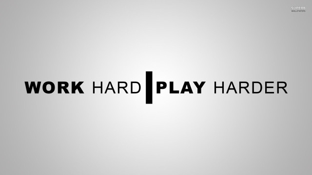 Work hard play harder logo free wallpaper - medium preview image