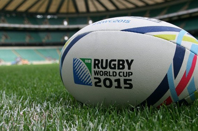 Rugby ball green field stadium free wallpaper - medium preview image