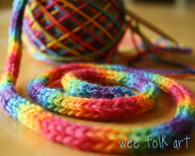 Yarn colorful crochet ribbon table free wallpaper - medium preview image
