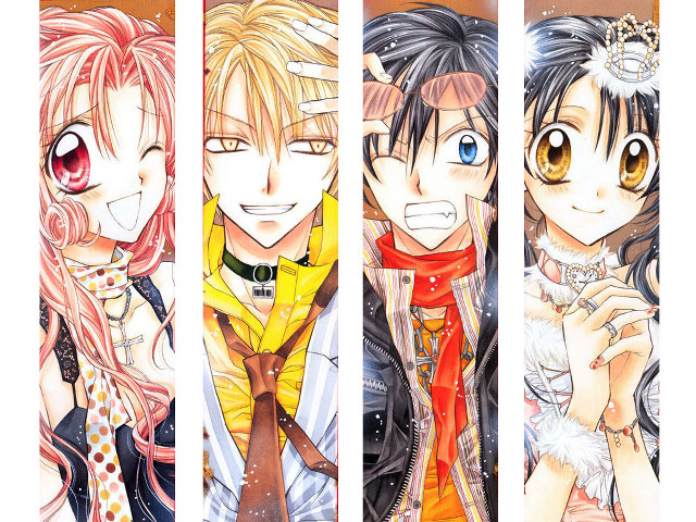 Anime characters colored hair different #2 free wallpaper - medium preview image