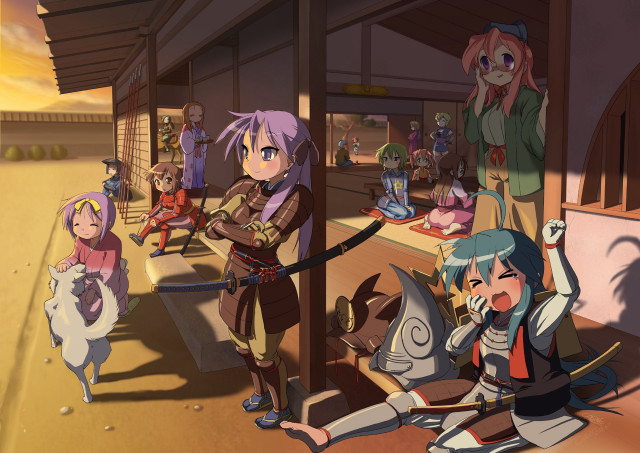 People building animals sword group free wallpaper - medium preview image