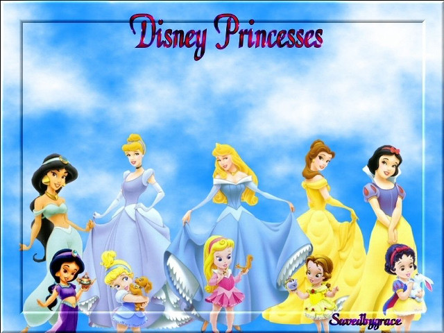 Princesses blue sky clouds caption #2 free wallpaper - medium preview image