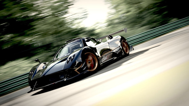 Black sports car race track #11 free wallpaper - medium preview image