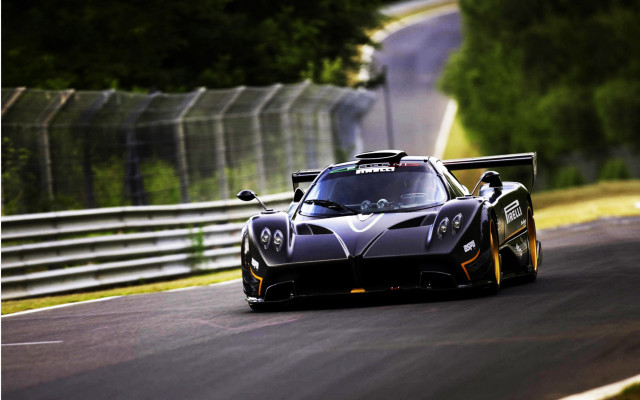 Black yellow race car track free wallpaper - medium preview image