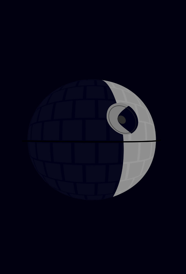Black white ball moon precisionism free wallpaper - medium preview image