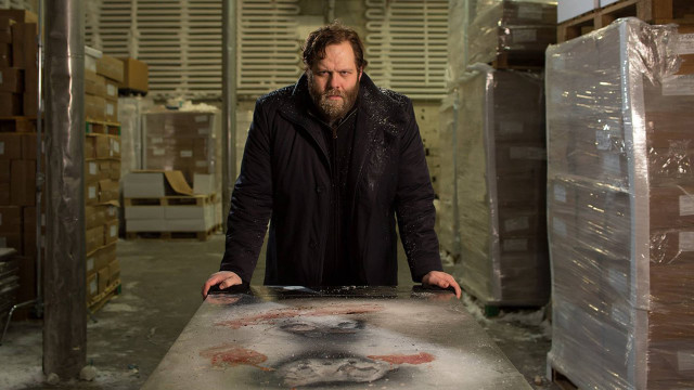 Man warehouse ice table boxes free wallpaper - medium preview image