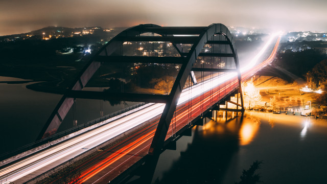Arlington bridge city lights night free wallpaper - medium preview image