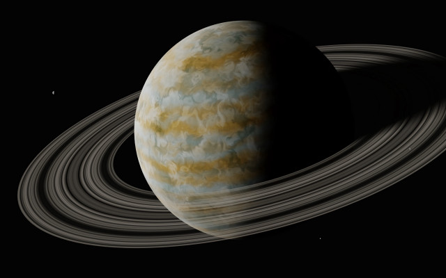 Saturn rings star space art free wallpaper - medium preview image