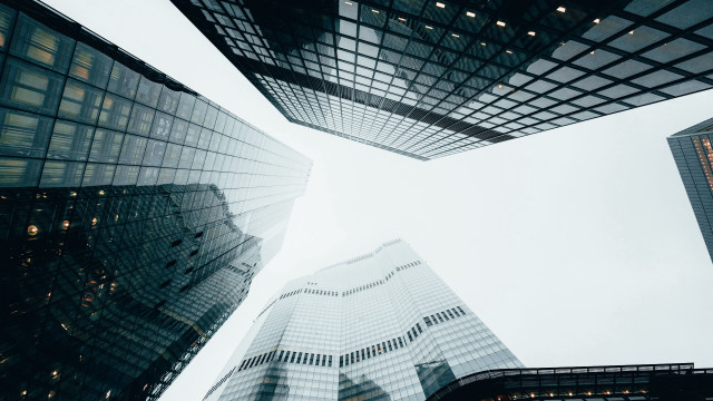 Cityscape skyscrapers tokyo architecture fence free wallpaper - medium preview image
