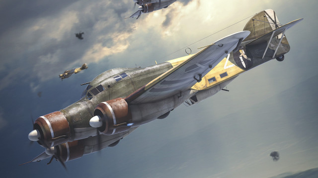 Plane flying overhead clouds sotsart free wallpaper - medium preview image