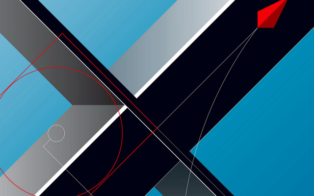 Blue black red circle cross free wallpaper - medium preview image
