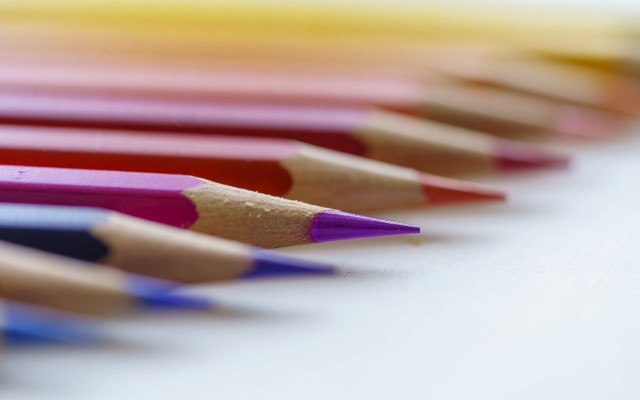 Colored pencils blurry background academic free wallpaper - medium preview image