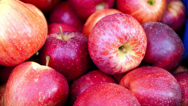 Red apples green center water free wallpaper - medium preview image