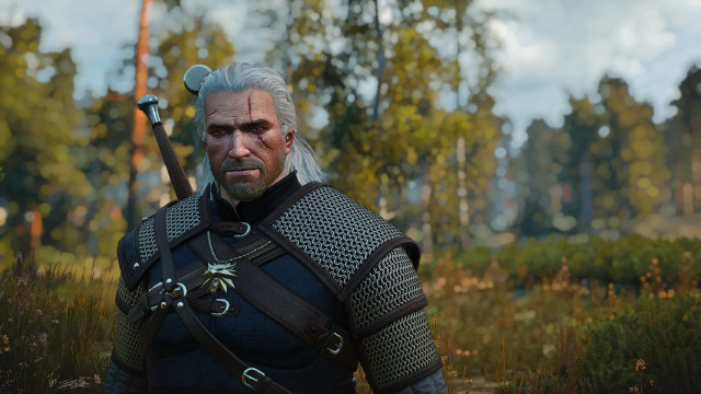 Armor sword forest old man free wallpaper - medium preview image
