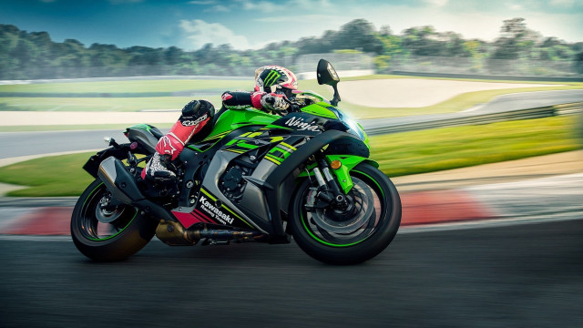 Motorcycle rider helmet cloudy sky free wallpaper - medium preview image