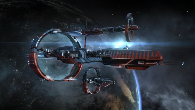Sci fi spaceship space light free wallpaper - medium preview image