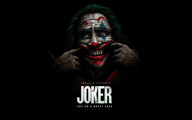 Creepy clown poster green hair free wallpaper - medium preview image