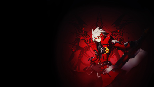 Red suit sword red background free wallpaper - medium preview image