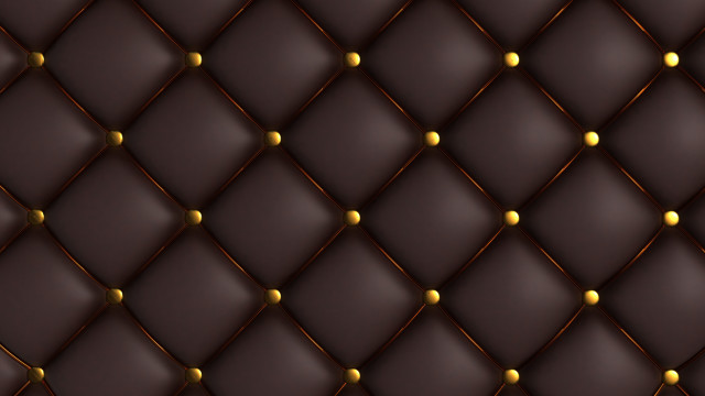 Brown leather gold studs rococo free wallpaper - medium preview image