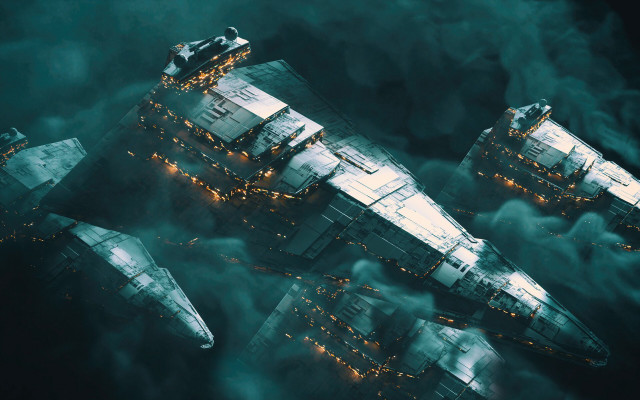 Fighter jets city night clouds free wallpaper - medium preview image