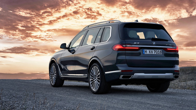 Bmw x7 sunset gravel road free wallpaper - medium preview image