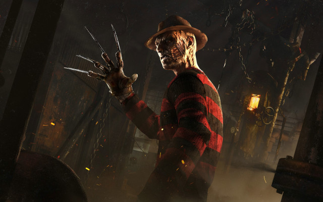 Creepy man scissors dark room free wallpaper - medium preview image