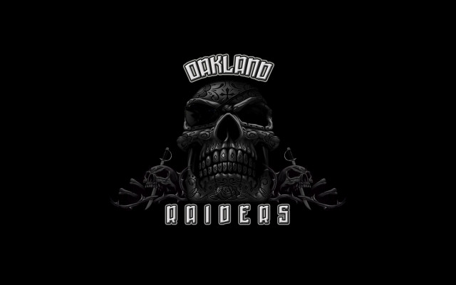 Skull crown oakland black background free wallpaper - medium preview image