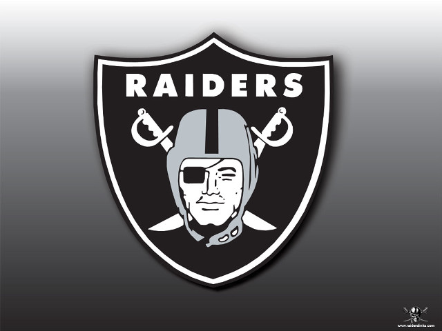Oakland football logo helmet beard free wallpaper - medium preview image