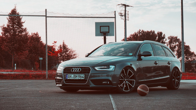 Grey car parking lot basketball free wallpaper - medium preview image