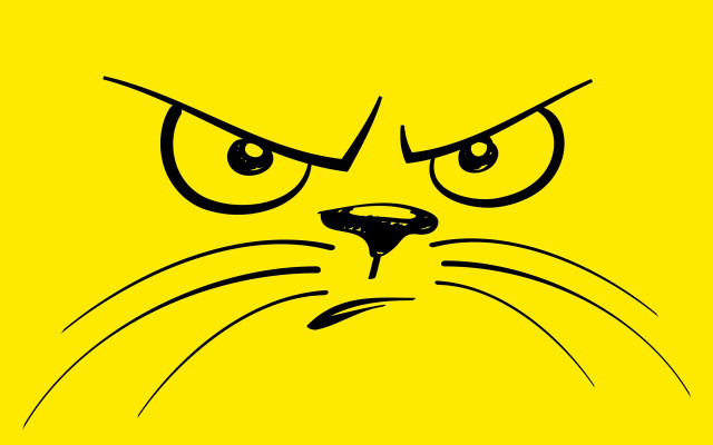 Yellow cat moon sunflower gradient free wallpaper - medium preview image
