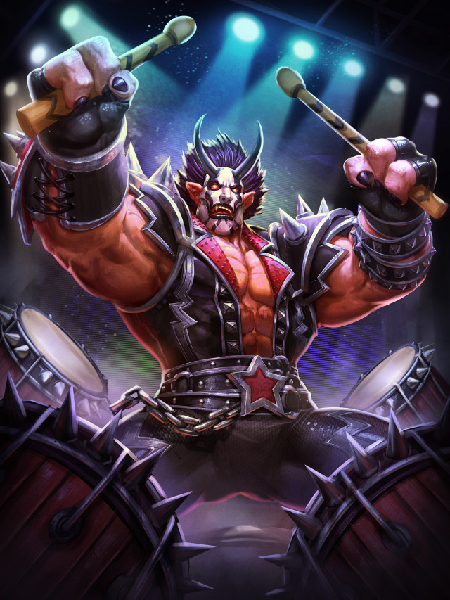 Man hammer drum stage moon free wallpaper - medium preview image