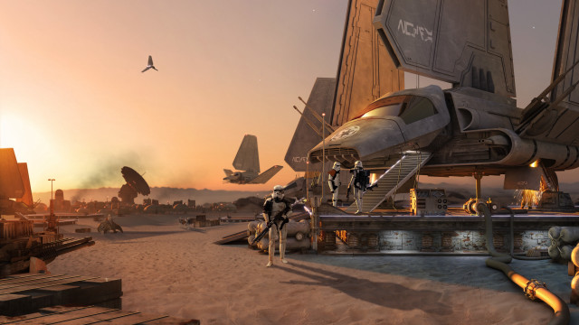 Star wars battle fighter jet free wallpaper - medium preview image