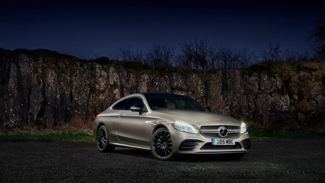 Silver car night planet fireflies free wallpaper - medium preview image