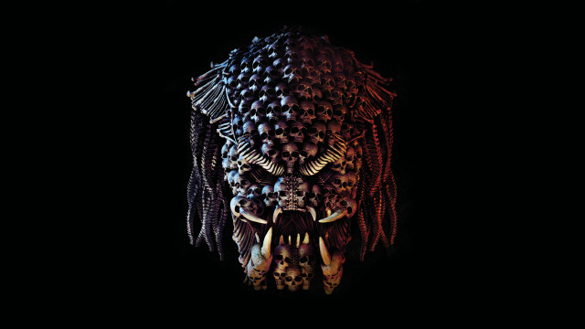Demon head black red precisionism free wallpaper - medium preview image