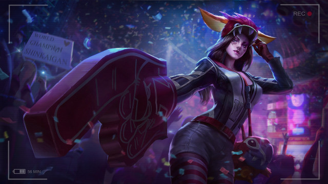 Ahri vastaya fox ears confetti free wallpaper - medium preview image