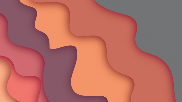 Abstract wavy gradient orange pink free wallpaper - medium preview image