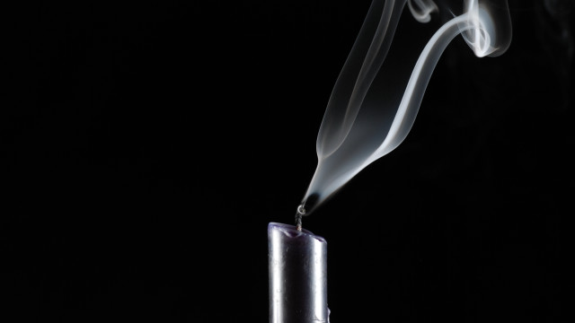 Candle smoke black background art free wallpaper - medium preview image
