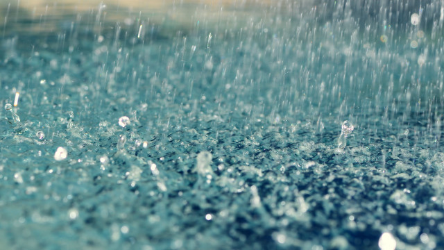 Rain shower water droplets close free wallpaper - medium preview image