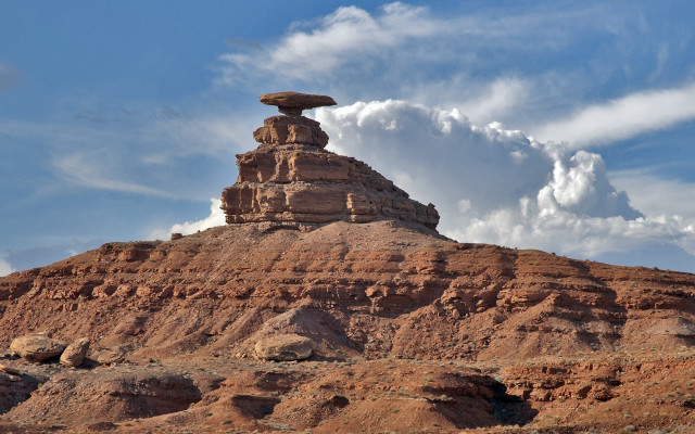 Desert rock formation sky clouds #3 free wallpaper - medium preview image