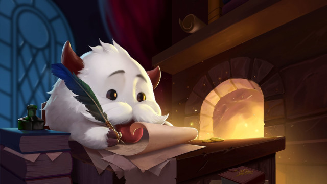 White cat feather scroll fireplace free wallpaper - medium preview image