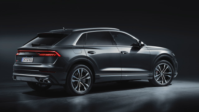 Grey audi suv dark room free wallpaper - medium preview image