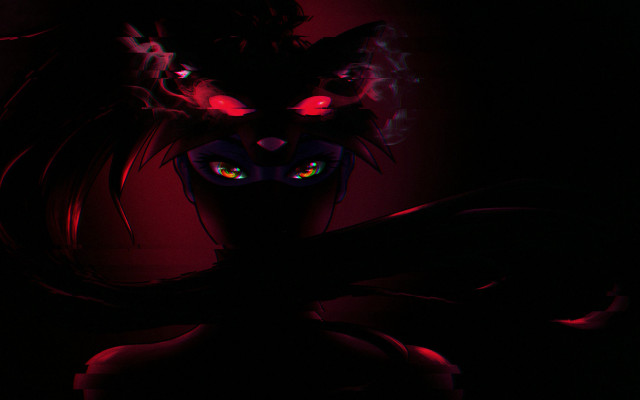 Demonic woman glowing eyes dark free wallpaper - medium preview image