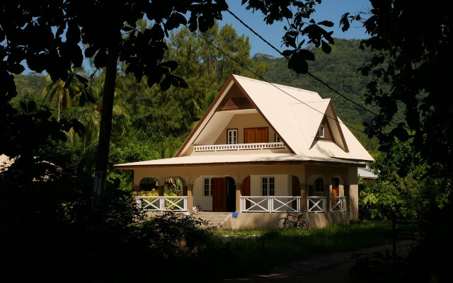 House bicycle trees mountain nature free wallpaper - medium preview image