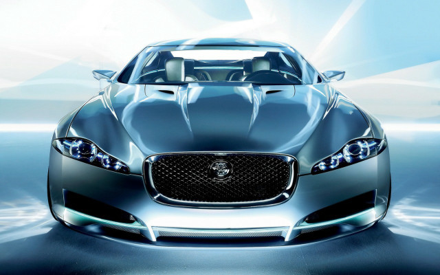 Silver car bright light hood free wallpaper - medium preview image