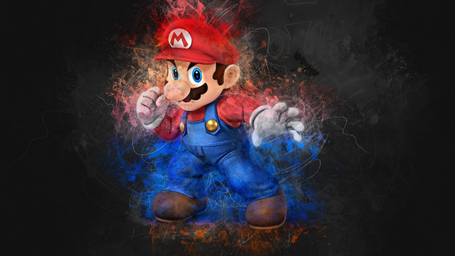Cartoon character red hat blue free wallpaper - medium preview image