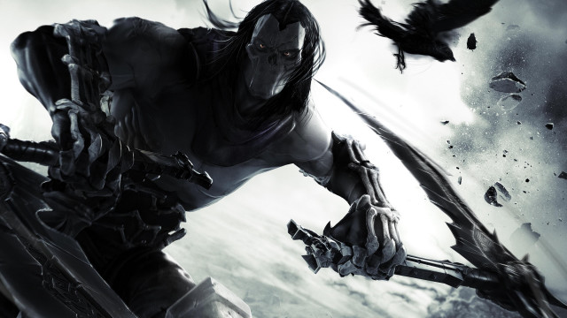 Woman sword bird gothic armor free wallpaper - medium preview image